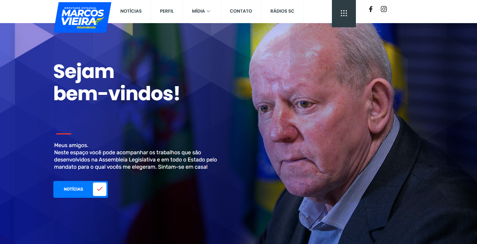 Site Deputado Marcos Vieira